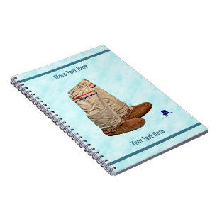 Mukluks On Snow Spiral Notebook