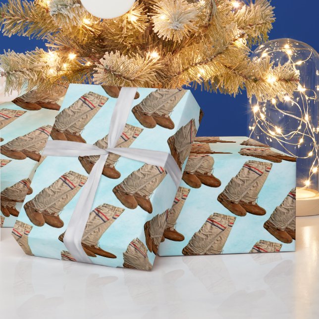 Mukluks On Snow Wrapping Paper (Holidays)