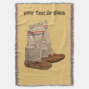 Mukluks Throw Blanket