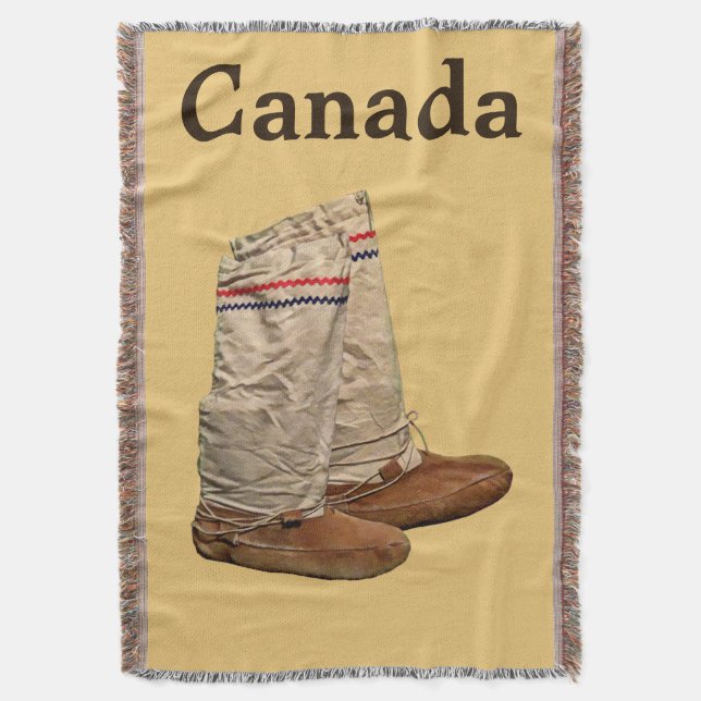 Mukluks Throw Blanket (Front Vertical)