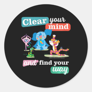 Mula And Friends Clear Your Mind And Find Your Way Classic Round Sticker
