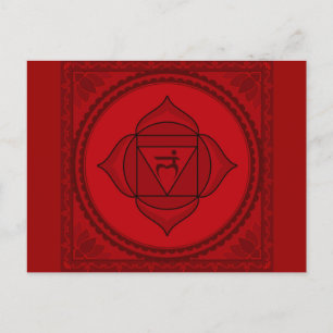 muladhara or root chakra Postcard