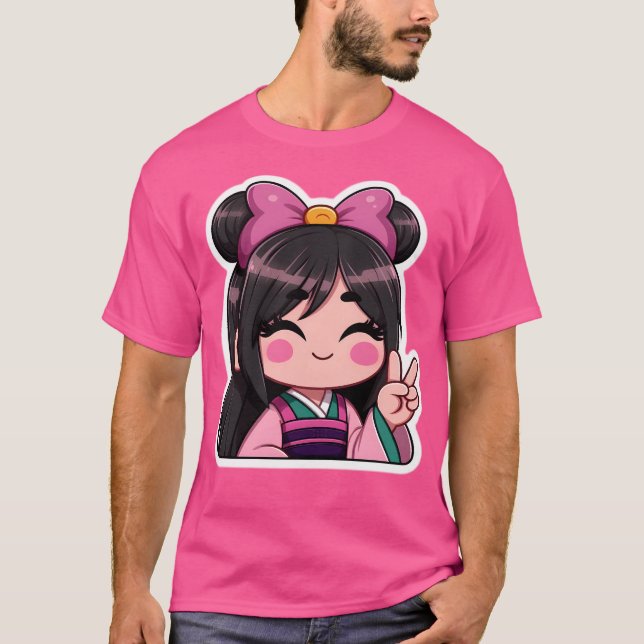 Mulan Kawaii T-Shirt (Front)