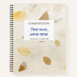 Mulberry Composition Notebook Brown Custom