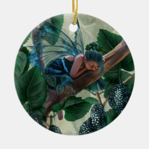 Mulberry Fairy Ceramic Tree Decoration
