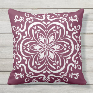 Mulberry Mandala Outdoor Cushion