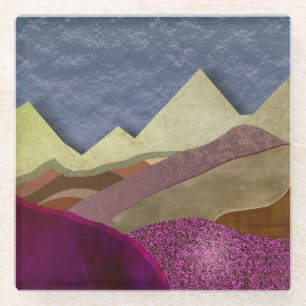 Mulberry Mountains Glass Coaster
