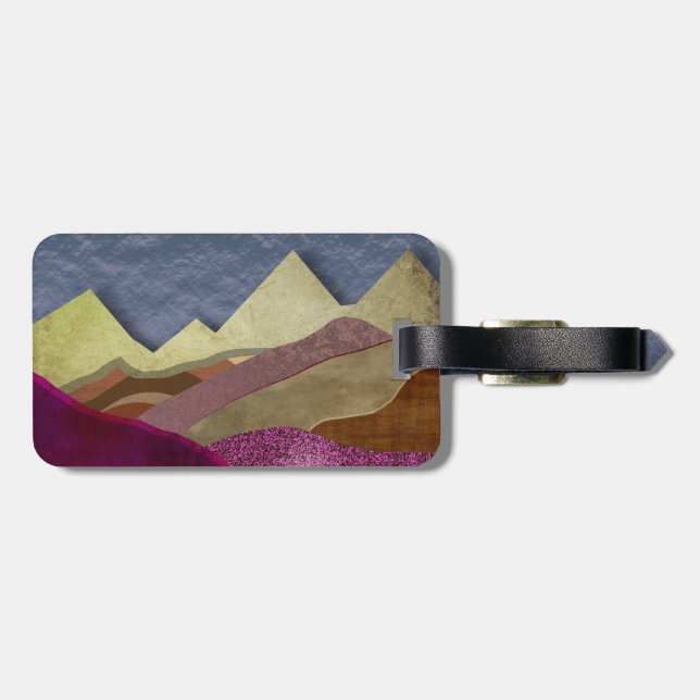 Mulberry Mountains Luggage Tag (Back Horizontal)