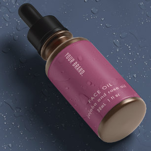 Mulberry Pink 1oz 30ml Skincare Bottle Waterproof