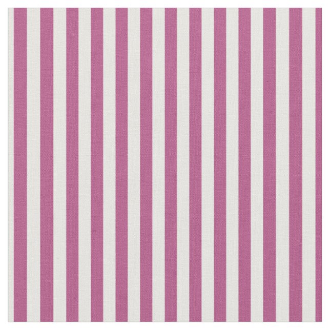 Mulberry Pink & White Stripes Fabric (Close Up)