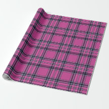 Mulberry Plaid Wrapping Paper Roll