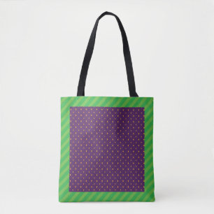 Mulberry purple fruit 80's retro pattern design tote bag