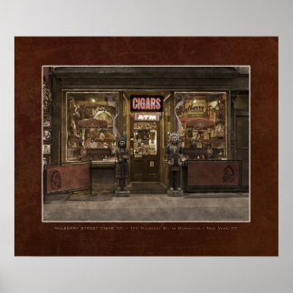 Mulberry St. Cigar Co. - Faux Vintage POSTER