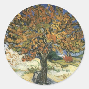 Mulberry Tree by van Gogh Classic Round Sticker