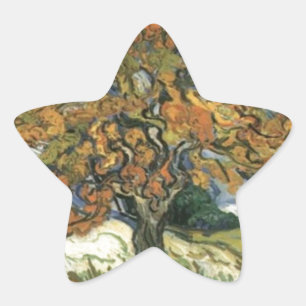 Mulberry Tree by van Gogh Star Sticker