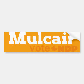 Mulcair Vote NDP Bumper Sticker