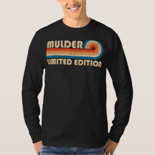 MULDER Surname Retro Vintage 80s 90s Birthday Reun T-Shirt