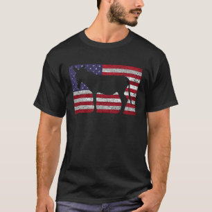 Mule American Flag 4th of July Patriotic Donkey T-Shirt