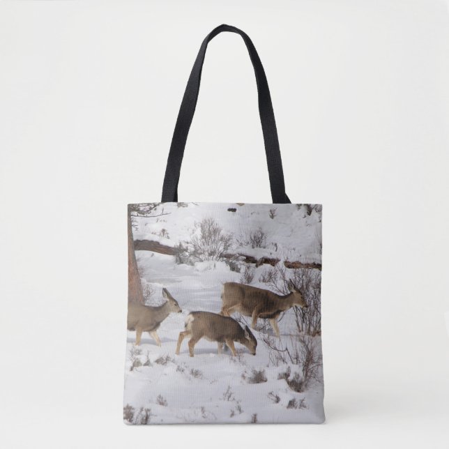 Mule Deer and Elk Tote Bag (Front)