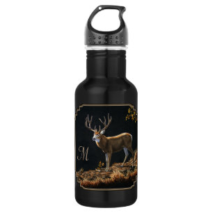 Mule Deer Buck Autumn Trophy Antlers Monogram 532 Ml Water Bottle