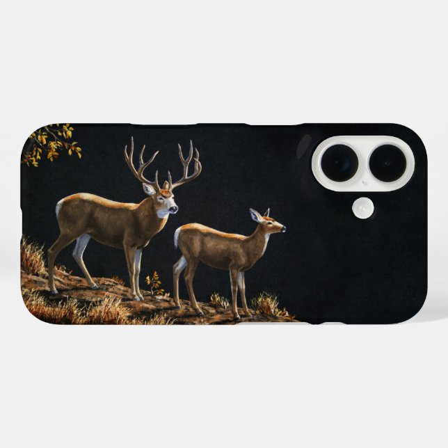 Mule Deer Buck & Doe Case-Mate iPhone Case (Back (Horizontal))