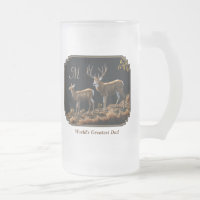 Mule Deer Buck & Doe Monogram