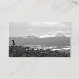 Mule Deer overlooking the Rocky Mountains Business Card