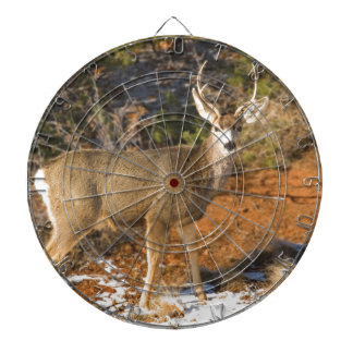 Mule Deer Staring Dartboard
