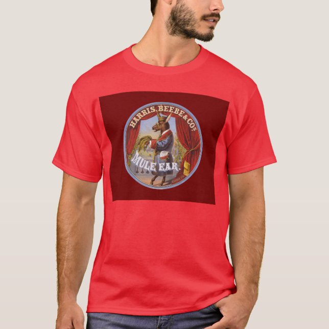Mule Ear Tobacco Label T-Shirt (Front)