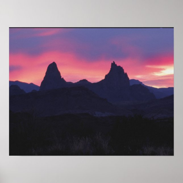 Mule Ears - Big Bend, Texas Poster (Front)