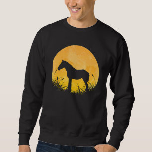 Mule Easy Halloween Outfit Donkey Horse Moon Costu Sweatshirt