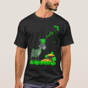 Mule Leprechaun Hat Lucky Mule St Patrick's Day T-Shirt