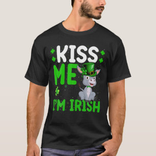 Mule Lover Kiss Me I'm Irish Mule St. Patrick's Da T-Shirt