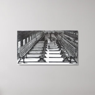 Mule Spinning Canvas Print