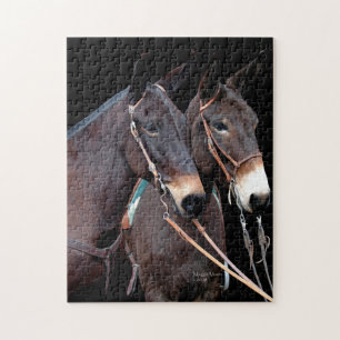 Mule Twosome Jigsaw Puzzle