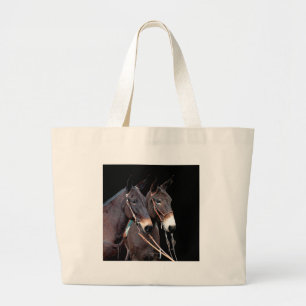 Mule Twosome Large Tote Bag