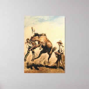 “Mule” Western Art by Will James Canvas Print
