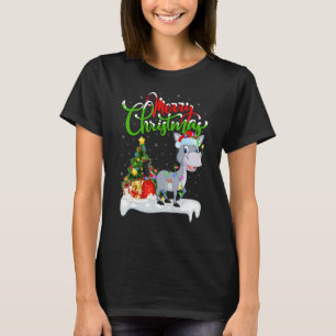 Mule Xmas Decorations Santa Mule Christmas T-Shirt