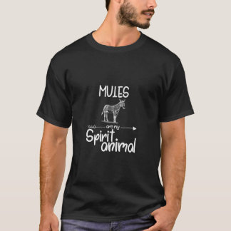 Mules Are My Spirit Animal Gift For Men Women Donk T-Shirt