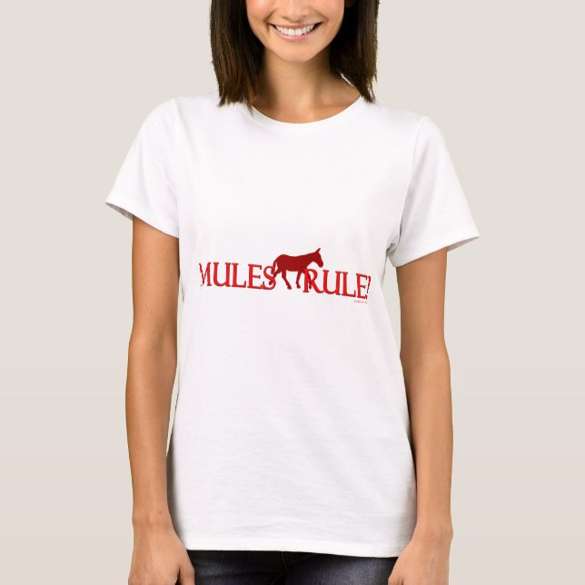 Mules Rule! Silhouette T-Shirt (Front)