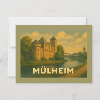 Mülheim Germany City Art Postcard