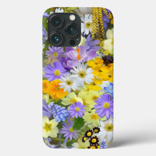 MULITCOLORED FLORAL BACKGROUND PATTERN iPhone 13 PRO CASE