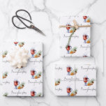 Mulled Wine Pattern Merry Christmas Script Wrapping Paper Sheet<br><div class="desc">Mulled Wine Pattern Merry Christmas Script..</div>