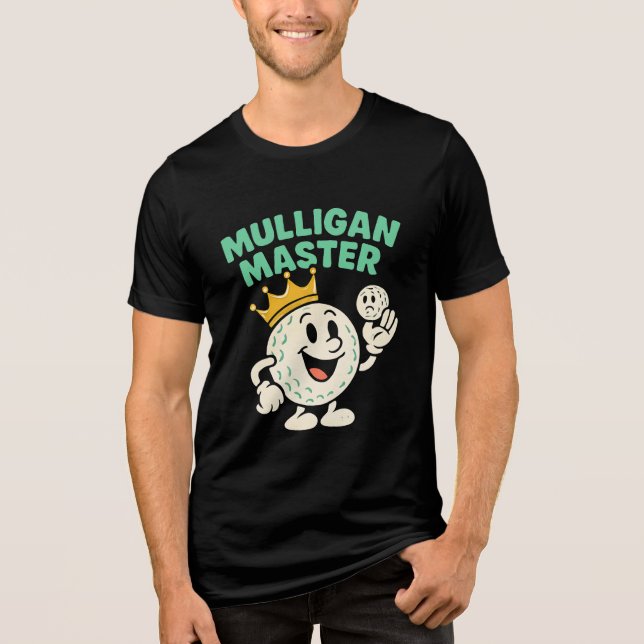  Mulligan Master Golf Humour Collection   Tri-Blend Shirt (Front)
