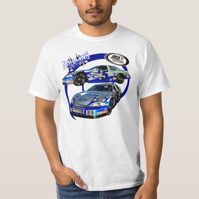 Mullins Racing Blue Swirl T-Shirt (Front)