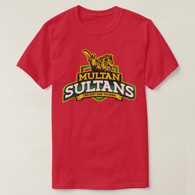 Multan Sultans Cricket Team logo T-Shirt (Design Front)