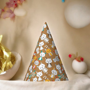 Multcolor Fox Cartoon Party Hat