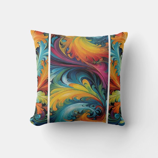 Multi-Abstract Cushion (Front)