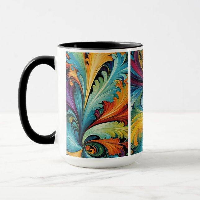 Multi-Abstract Mug (Left)