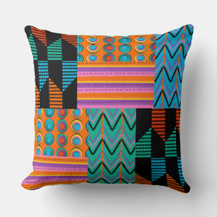 Multi African Aztec Designer Pillow